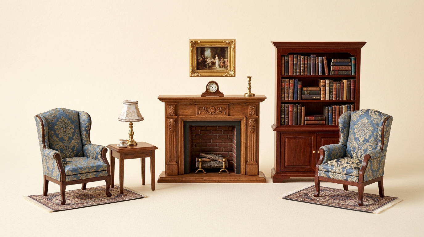Collection of beautifully crafted miniature furniture